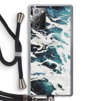 Golven: Samsung Galaxy Note 20 / Note 20 5G Transparant Hoesje met koord Golven: Samsung Galaxy Note 20 / Note 20 5G Transparant Hoesje met koord