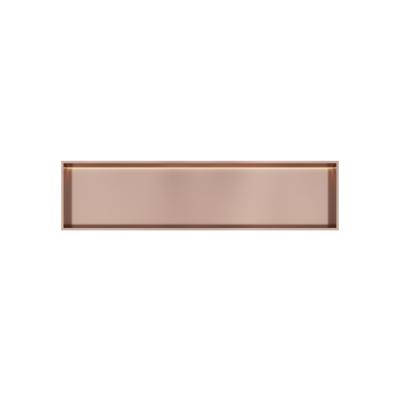Hotbath &MORE Inbouwbox of inbouwnis - 30x120x10 - with LED IP44 - Geborsteld koper PVD BOX120LBCP