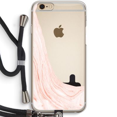 Peach bath: iPhone 6 / 6S Transparant Hoesje met koord