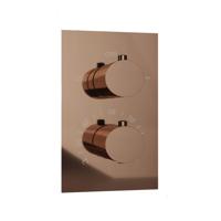 Fortifura Calvi Thermostatische Inbouwkraan - met inbouwdeel - Geborsteld koper PVD (Koper) SW1159496