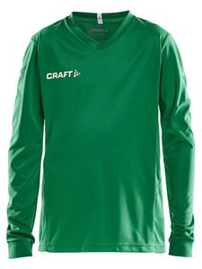 Craft 1906886 Squad Solid Jersey LS JR - Team Green - 134/140