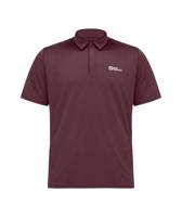 Jack wolfskin Delgami Polo Heren Deep Ruby M