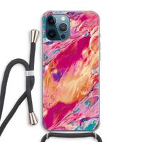 Pastel Echoes: iPhone 12 Pro Max Transparant Hoesje met koord