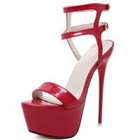 Sexy nachtclub super hoge hakken grootte: 35 (rood)