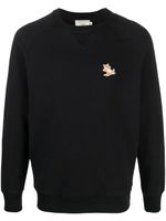 Maison Kitsuné sweat à logo brodé - Noir