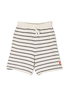 Aspesi Kids short en coton à rayures - Tons neutres