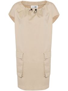 MM6 Maison Margiela robe courte en popeline - Tons neutres