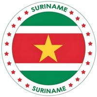 25x Surinaamse vlag print bierviltjes