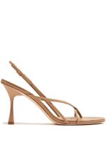 Studio Amelia sandales Wishbone 75 mm en cuir - Tons neutres