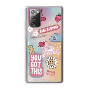 Positivity: Samsung Galaxy Note 20 / Note 20 5G Transparant Hoesje