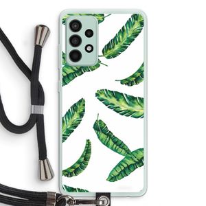 Lange bladeren: Samsung Galaxy A52s 5G Transparant Hoesje met koord