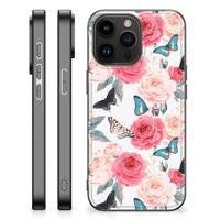 iPhone 15 Pro Max Bloemen Hoesje Butterfly Roses