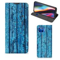 Motorola Moto G 5G Plus Book | Wallet Case | Wood Blue
