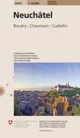 Wandelkaart 25017 Neuchâtel - | Swisstopo