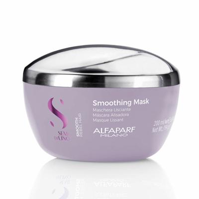 Haarmasker Alfaparf Milano Semi di Lino Smooth Rebel Hair 200 ml Verzachter