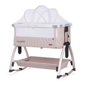 Co-sleeper Baby Boss humus beige Chipolino wieg met wielen