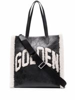 Golden Goose sac cabas California en peau lainée artificielle - Noir - thumbnail