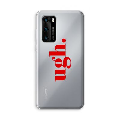 Ugh: Huawei P40 Transparant Hoesje