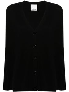 Allude cardigan boutonné à col v - Noir