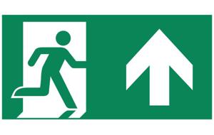 TEC Pictogram-A man pijl uit/omhoog enkelzijdig