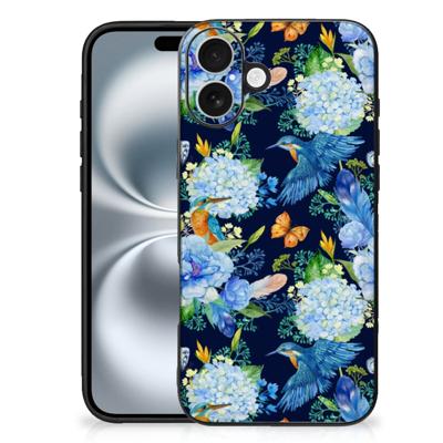 Dierenprint Telefoonhoesje voor iPhone 16 Plus IJsvogel
