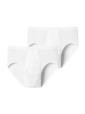 Schiesser - Original Doppelripp Sport-slip 2pack - wit, Maat:M