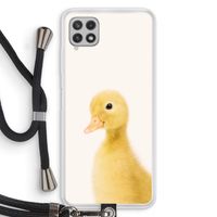 Duke: Samsung Galaxy A22 4G Transparant Hoesje met koord