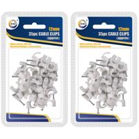 DID Kabelclips-Kabelklemmen - 105x stuks - met spijker - 12 mm