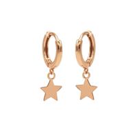 Karma Oorringen Hinged Hoops Star Rosé