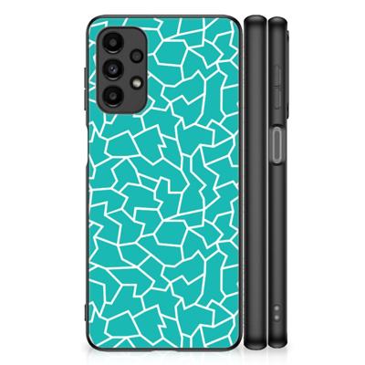Samsung Galaxy A13 4G Leuk Telefoonhoesje Cracks Blue