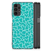 Samsung Galaxy A13 4G Leuk Telefoonhoesje Cracks Blue
