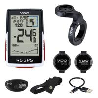 VDO fietscomputer r5 gps set cad snelheid VDO fietscomputer r5 gps set cad snelheid