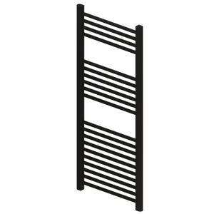 Radiator BWS Wingrave 120x50 cm Mat Zwart Zij-Onderaansluiting (611 Watt)