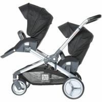 Kinderwagen RED CASTLE Evolutwin Zwart Kinderwagen RED CASTLE Evolutwin Zwart