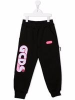 Gcds Kids pantalon de jogging à logo brodé - Noir