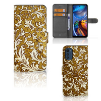 Wallet Case Motorola Moto E32 | Moto E32s Barok Goud - thumbnail