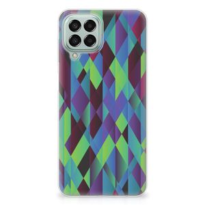 Samsung Galaxy M33 TPU Hoesje Abstract Green Blue