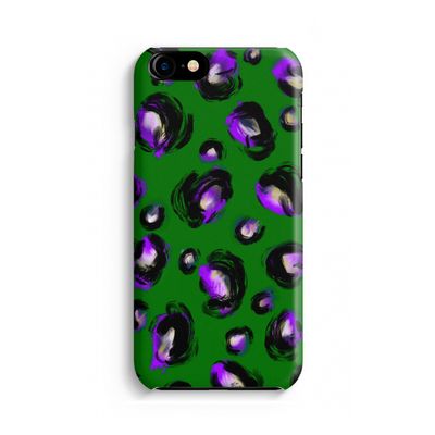 Green Cheetah: Volledig geprint iPhone SE 2020 Hoesje