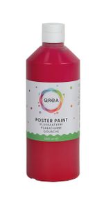 Plakkaatverf Qrea primair rood 500ml