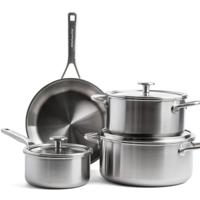 KitchenAid Pannenset - Multi-Ply RVS - 7 Delig