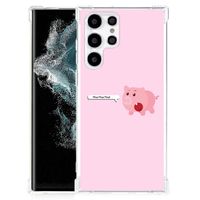 Samsung Galaxy S22 Ultra Stevig Bumper Hoesje Pig Mud - thumbnail