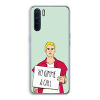 Gimme a call: Oppo A91 Transparant Hoesje
