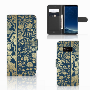 Samsung Galaxy S8 Hoesje Beige Flowers