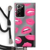 Bite my lip: Samsung Galaxy Note 20 Ultra / Note 20 Ultra 5G Transparant Hoesje met koord