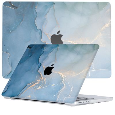 Lunso MacBook Pro 14 inch (2021-2024) cover hoes - case - Aciano Azul