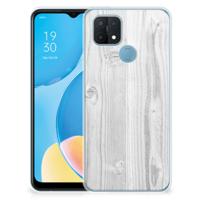 OPPO A15 | Bumper Hoesje | White Wood