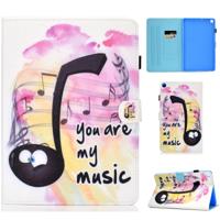Gekleurde tekening patroon horizontale Flip PU lederen draagtas met houder & kaartsleuven & slaap/Wake-up functie voor Galaxy tab S5e 10 5/T720/T725 (