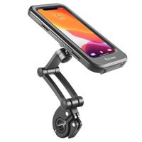 West Biking YP0715057 Volledig gesloten telefoonhouder voor fietsstuur - 6,7 - Zwart