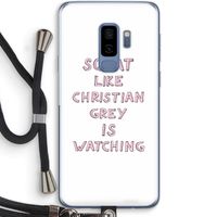 Christian Grey: Samsung Galaxy S9 Plus Transparant Hoesje met koord