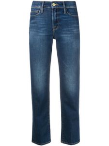 FRAME jean slim court - Bleu